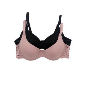 Felina | Seamless Micro Contour Bra | 2-Pack | Lace Wings - 34B